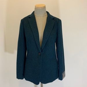 NWT Banana Republic Factory Luxe Teal Tweed Blazer